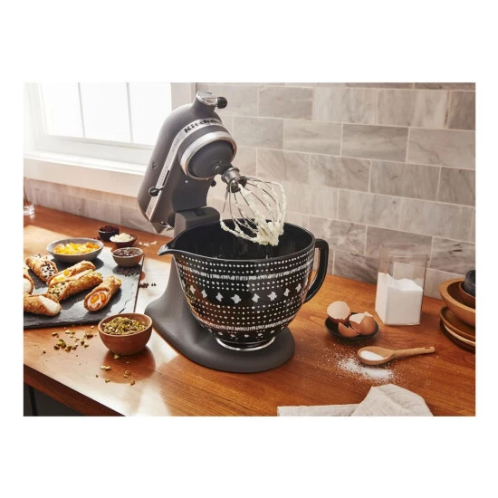 Brandneu 🎉 Kitchenaid 5KSM2CB5PTA Keramikrührschüssel 4,7L Schwarz Punkte ✔️ 5 Brandneu 🎉 Kitchenaid 5KSM2CB5PTA Keramikrührschüssel 4,7L Schwarz Punkte ✔️ – Bild 3