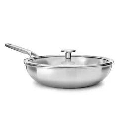 Billig ✨ KitchenAid Wokpan Multi-Ply Stainless Steel ø 28 Cm / 3.6 Liter ✨