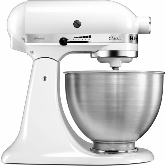 Am billigsten 🌟 KitchenAid 5K45SSEFW Classic Küchenmaschine 4,3l Matt Weiß ✨ 4 Am billigsten 🌟 KitchenAid 5K45SSEFW Classic Küchenmaschine 4,3l Matt Weiß ✨ – Bild 2