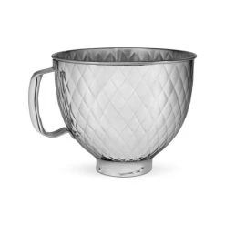 Coupon 🥰 KitchenAid Edelstahlschüssel 4,8 L Gesteppt 5KSM5SSBQB 😀