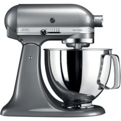 Billig 👏 KitchenAid 5KSM125ECU Küchenmaschine, 300W, 4,8 L, Silber 😀
