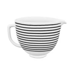 Billig 💯 KitchenAid Keramikschüssel 4,7 L Weiß/schwarz 5KSM2CB5PHS ✨