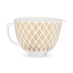 Besorgen 🔥 KitchenAid Keramikschüssel 4,7 L Gold Conifer 5KSM2CB5PGC 🌟