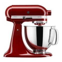 Bestpreis ⌛ KitchenAid Artisan 5KSM125, 4,8 L, Rot, Leiter, 58 RPM, 220 RPM, 58 RPM 🎁