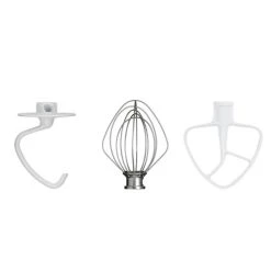 Schlussverkauf 😀 KitchenAid Zubehör-Set Knethaken K452DH, Schneebesen K452WW Und Flachrührer K452B Für Küchenmaschinen Artisan Classic Und Ultra Serie 🎁